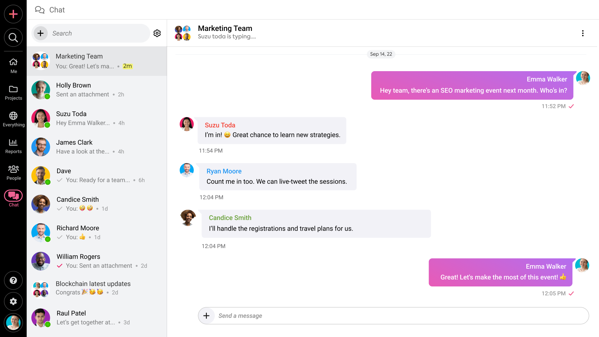 ProofHub Chat