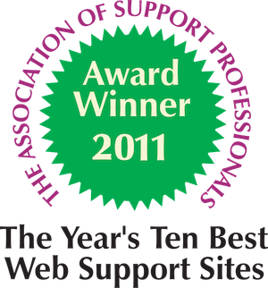 ASP 2011 award in green and burgundy