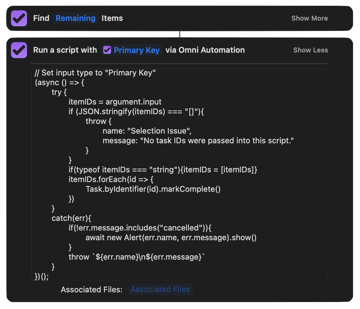 Check Input