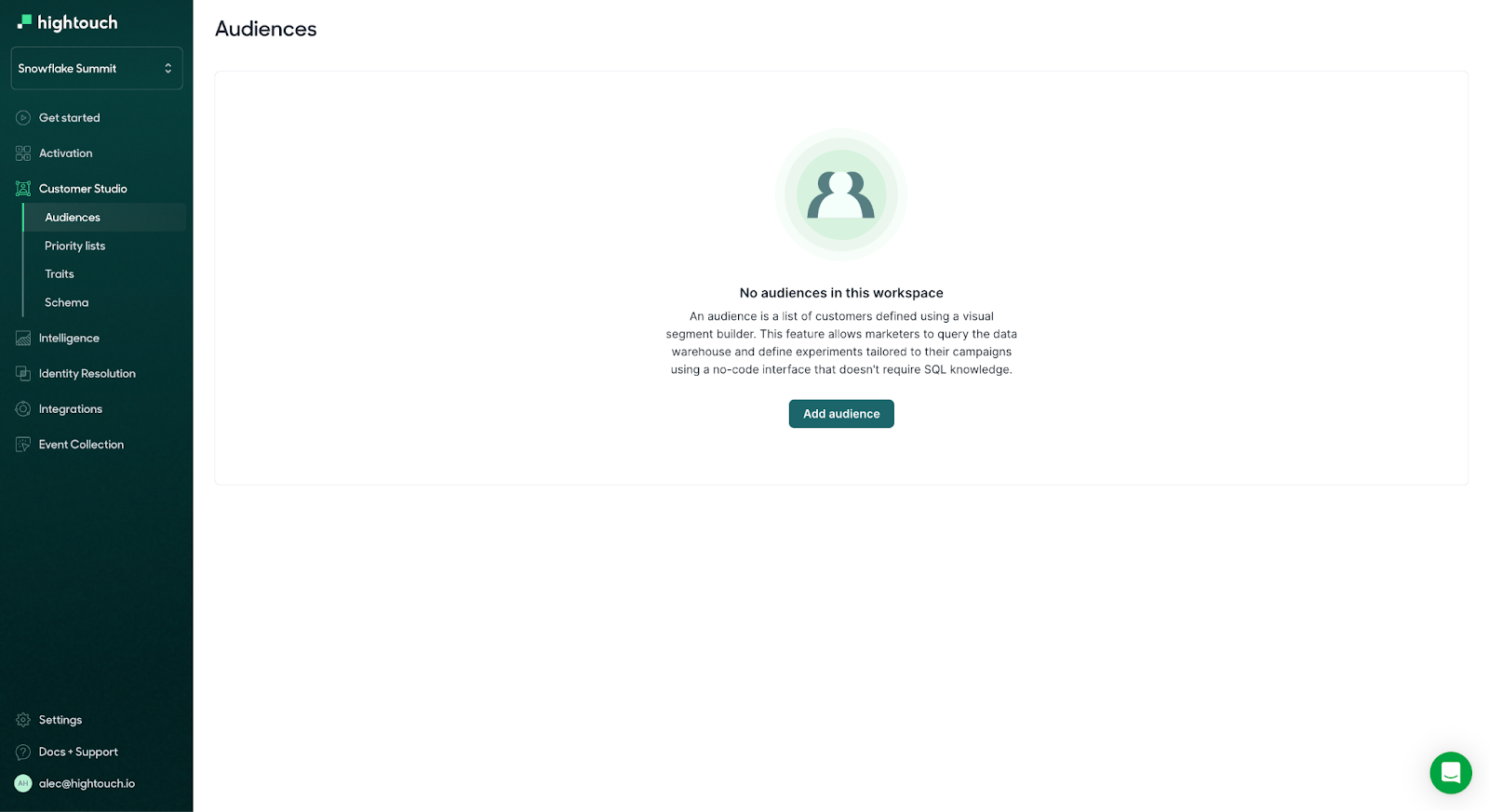 Build Audience - Add Audience